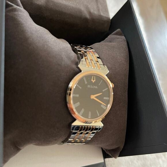 Bulova Regatta Two-Tone Rose Gold Stainless Steel Ladies Quartz Watch main image 5